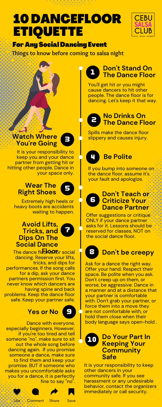 10 Dance floor Etiquette For Any Social Dancing Event